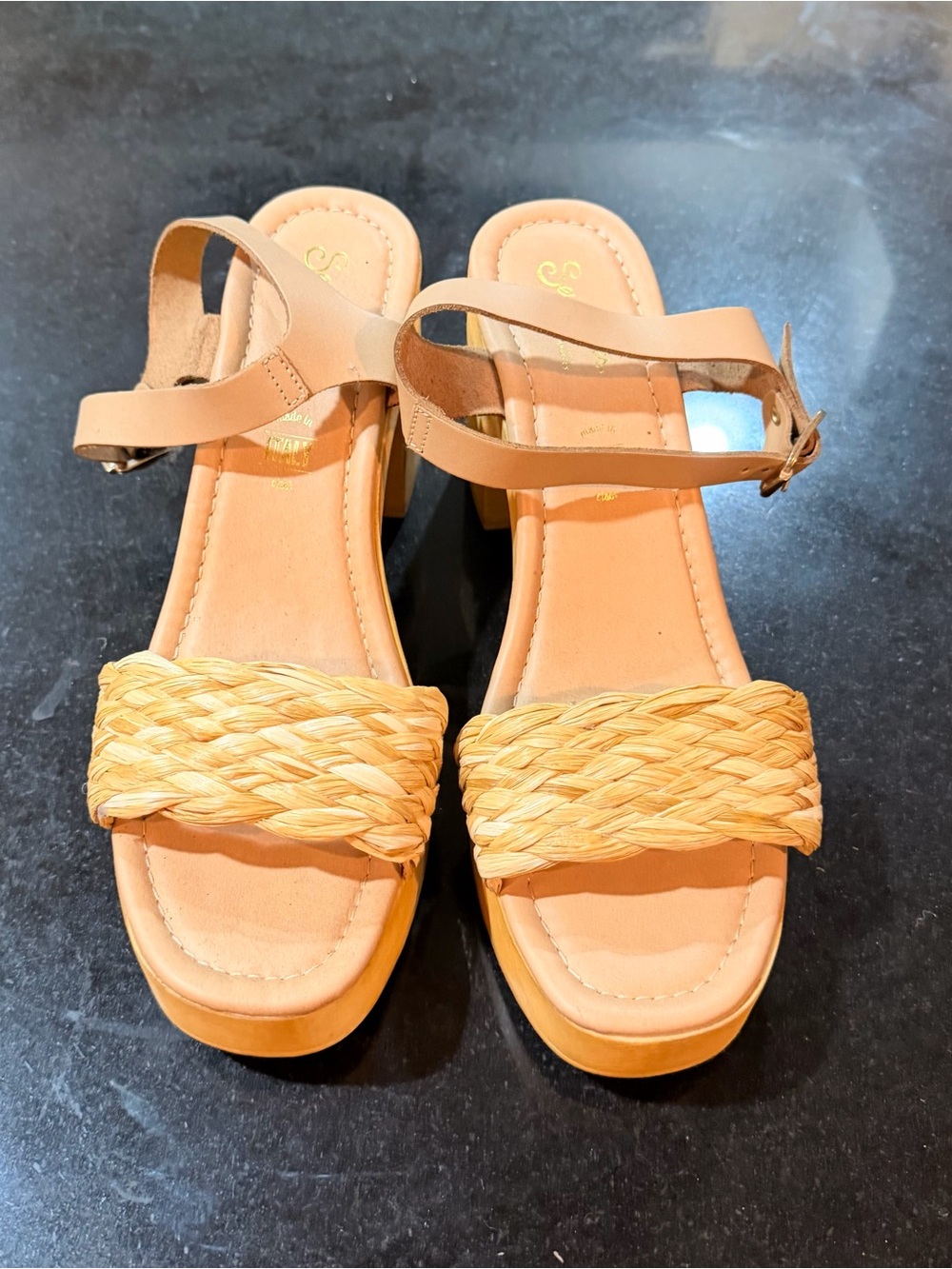 NEW Seychelles Manila Braided-Front Ankle Strap Sandals